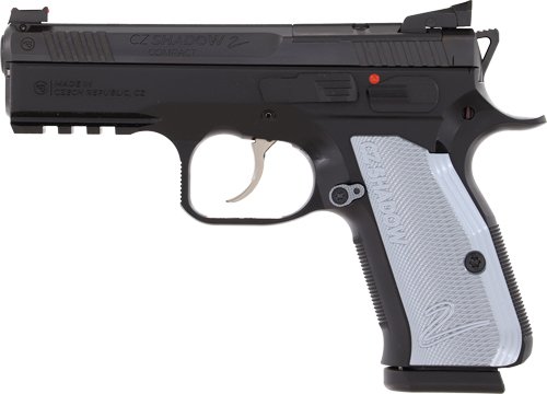 CZ SHADOW 2 COMPACT OR 9MM FS - 15RD BLK NITRIDE GREY GRIP by CZ-USA