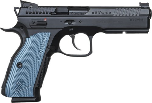 CZ SHADOW 2 9MM FS 17RD - BLACK POLYCOAT BLUE GRIP by CZ-USA