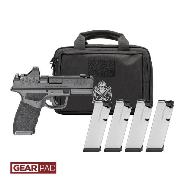 SPRINGFIELD HELLCAT PRO COMP - 9MM 3.8" 10RD CA 4 MGS GEARPAC by Springfield Armory