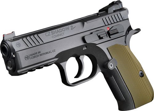 CZ CUSTOM SHADOW 2 COMPACT - CUSTOM 9MM 4" 15RD BLACK GREEN by CZ-USA