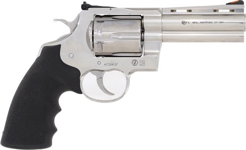 COLT ANACONDA 44MAG 4" 6RD - STAINLESS RUBBER GRIPS