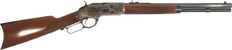 CIMARRON 1873 SADDLE RIFLE - 45LC 18" CC/BLUED WALNUT by Cimarron Firearms