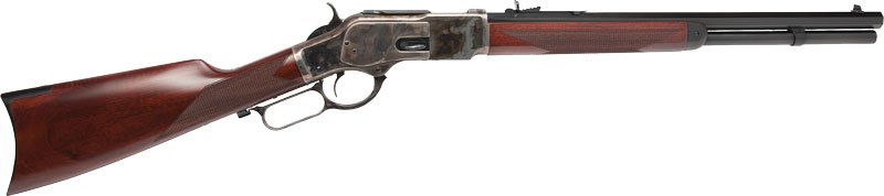 CIMARRON 1873 SADDLE RIFLE - 45LC 18" CC/BLUED WALNUT by Cimarron Firearms
