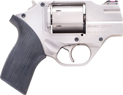 CHIAPPA RHINO 200DS 357MAG - 2" FS CHROME/RUBBER W/HOLSTER by Chiappa Firearms