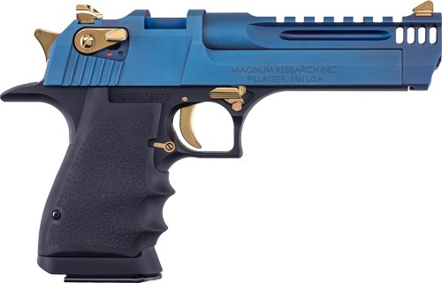 DESERT EAGLE L5 SERIES 44MAG - 5" BLACK & CARBO BLUE PVD by Magnum Research