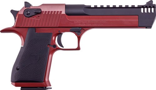 DESERT EAGLE MARK XIX 50AE 6" - CRIMSON RED CERAKOTE BLACK by Magnum Research