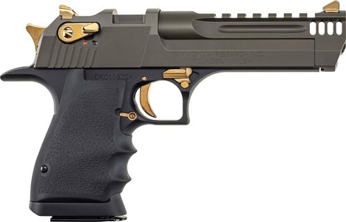DESERT EAGLE L5 SERIES 50AE - 5" BLACK & GREEN CERAKOTE by Magnum Research