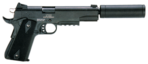 GERMAN SPORT 1911 AD-OPS - 22LR 5" BLACK/SYN 10RD W/RAIL by German Sport Guns / GSG