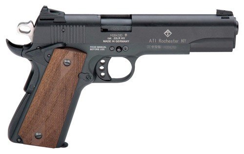 GERMAN SPORT 1911 22LR - 5" BLACK/FAUX WOOD GRIPS 10RD by German Sport Guns / GSG