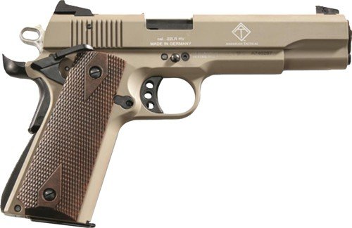 GERMAN SPORT 1911 22LR - 5" TAN/FAUX WOOD GRIPS 10RD by German Sport Guns / GSG
