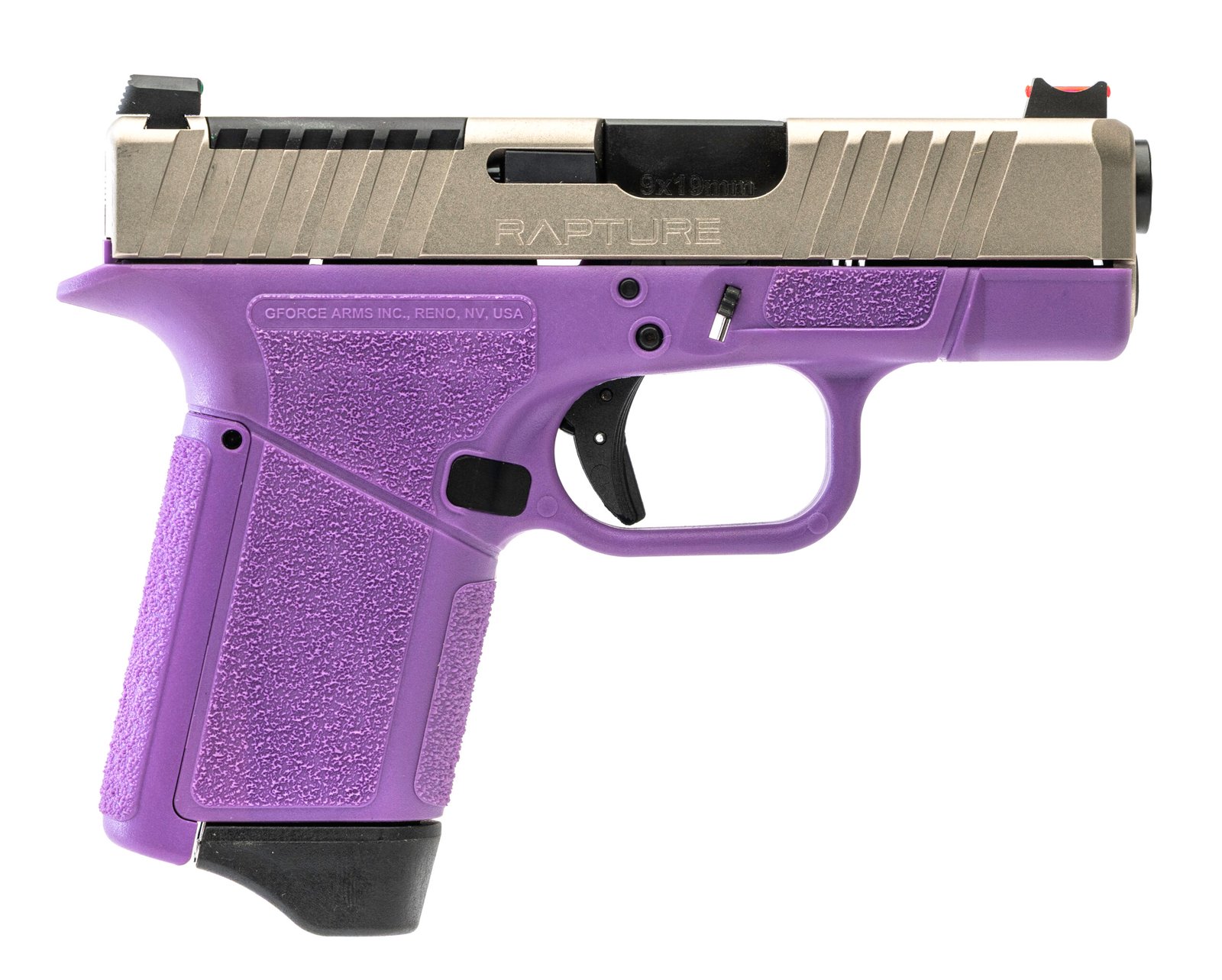 GFA GF9 9MM 12RD PURP/NICK OR by GForce Arms