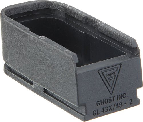 GHOST MOAB MAG EXTENSION FOR - GLOCK 43X48 PLUS 2 RNDS BLACK by Ghost Inc.