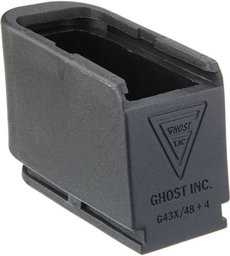 GHOST MOAB MAG EXTENSION FOR - GLOCK 43X48 PLUS 4 RNDS BLACK by Ghost Inc.