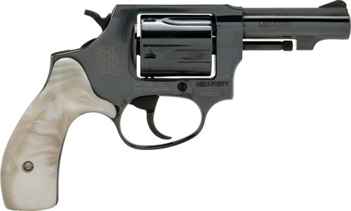 HERITAGE ROSCOE 38SPL 3" - FIXED BLACK WHITE PEARL GRIP by Heritage Arms