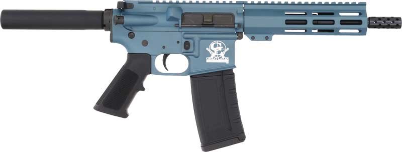GLFA AR15 PISTOL 223 WYLDE - 7.5" NITRIDE BARREL BLUE by Great Lakes
