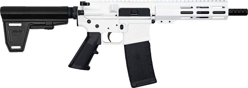 GLFA AR15 PISTOL W/BRACE 223 - WYLDE 7.5" BBL NITRIDE WHITE by Great Lakes