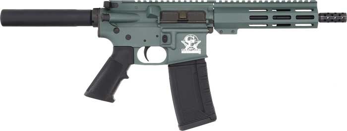 GLFA AR15 PISTOL 223 WYLDE - 7.5" NITRIDE BBL CHARCOAL GRN by Great Lakes