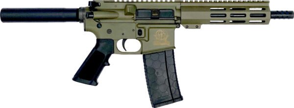 GLFA AR15 PISTOL 223 WYLDE - 7.5" NITRIDE BARREL OD GREEN by Great Lakes
