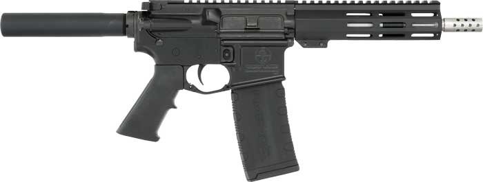 GLFA AR15 PISTOL 223 WYLDE - 7.5" STAINLESS BBL BLACK by Great Lakes