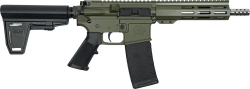 GLFA AR15 PISTOL W/BRACE 223 - WYLDE 7.5" SS BARREL OD GREEN by Great Lakes
