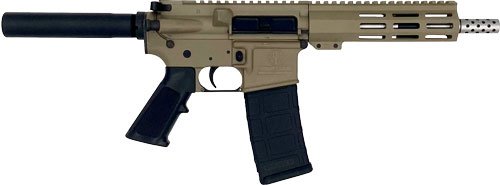 GLFA AR15 PISTOL 223 WYLDE - 7.5" STAINLESS BBL FDE by Great Lakes