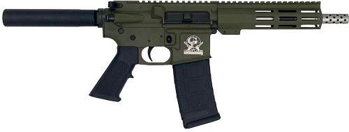 GLFA AR15 PISTOL 223 WYLDE - 7.5" STAINLESS BBL OD GREEN by Great Lakes