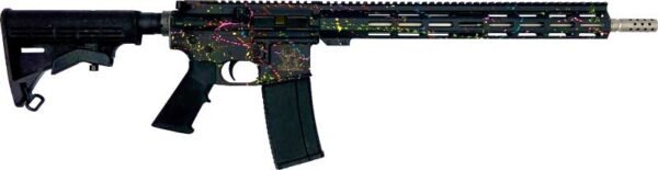 GLFA AR15 SPLATTER 223 WYLDE - 16" S/S BBL BLACK SPLATTER by Great Lakes