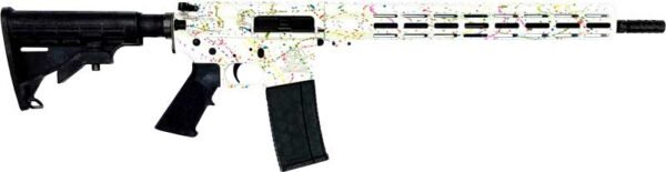 GLFA AR15 SPLATTER 223 WYLDE - 16" NIT BBL WHITE by Great Lakes