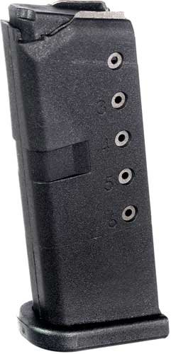 PRO MAG MAGAZINE FOR GLOCK 42 - 380ACP 6RD BLACK POLYMER by ProMag