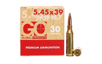 GO 5.45X39MM 55GR FMJ BRASS 30/1350 by Global Ordnance