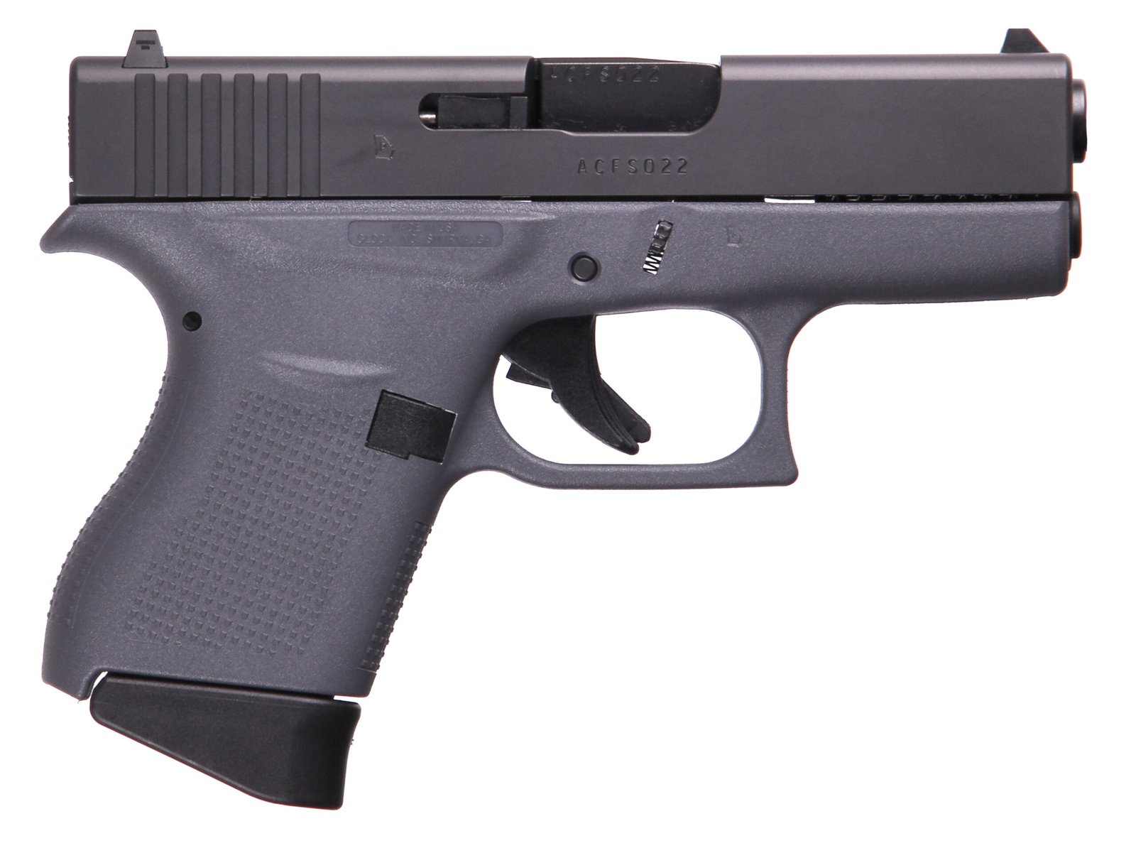 GLOCK G43 G3 GRAY 9MM 6+1 3.39" FS #
