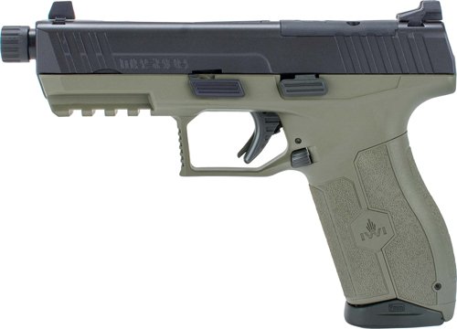 IWI MASADA 9MM 4.6" THREADED - BBL 3-DOT ORP 2-17RD MAG ODGRN by IWI - Israel Weapon Industries