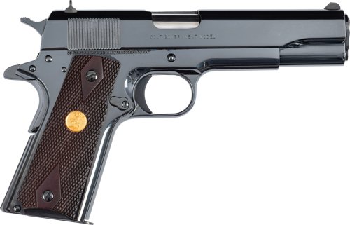 COLT GOVERNMENT 1911 38 SUPER - 5" 9RD ROYAL BLUE ROSEWOOD