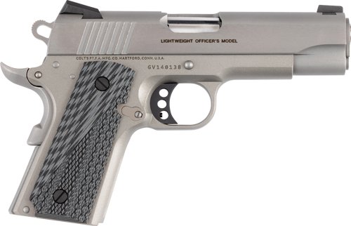 COLT LIGHTWEIGHT OFFICER 45ACP - 4.25" 8-SH SS TWO TONE
