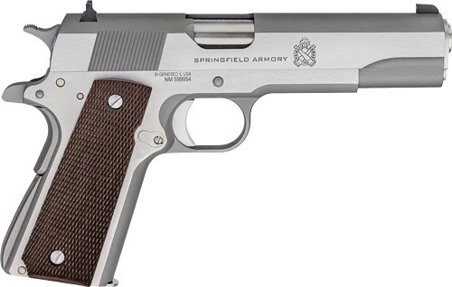 SPRINGFIELD 1911 DEFENDER MIL - SPEC 45ACP 5" 7RD STAINLESS by Springfield Armory