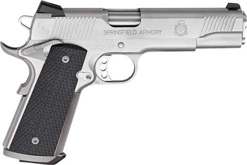 SPRINGFIELD 1911 TRP 45ACP 5" - 7RD SS/G10 RANGE BAG CA COMP by Springfield Armory
