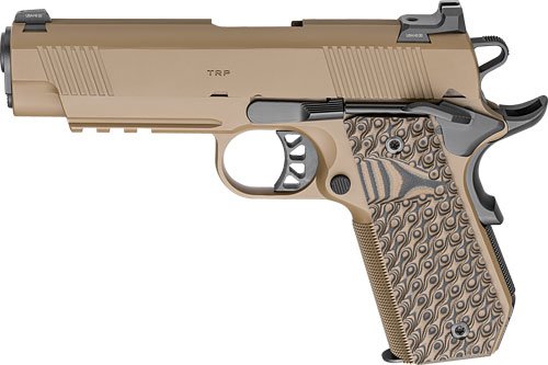 SPRINGFIELD 1911 TRP 45ACP - 4.25" 7RD COYOTE W/CARRY CUT by Springfield Armory