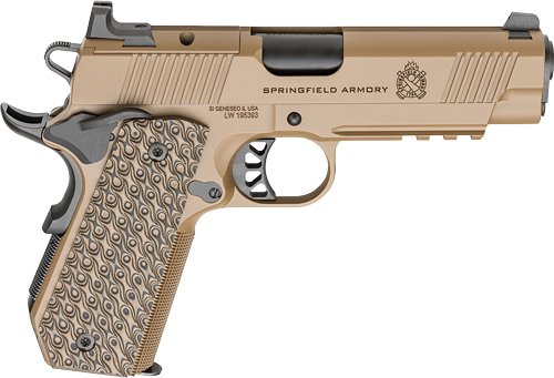SPRINGFIELD 1911 TRP 45ACP AOS - 4.25" 7RD COYOTE BROWN by Springfield Armory