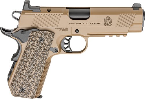 SPRINGFIELD 1911 TRP 9MM AOS - 4.25" 9RD COYOTE BROWN by Springfield Armory
