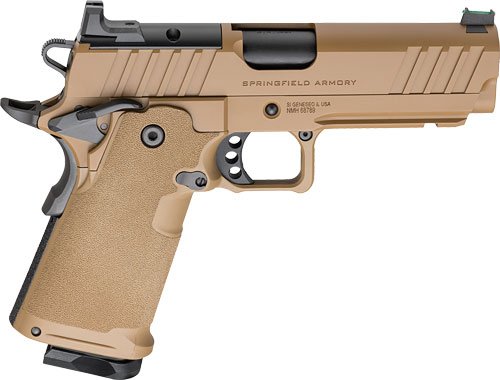 SPRINGFIELD 1911 DS PRODIGY - 9MM 4.25" 10RD COYOTE BROWN by Springfield Armory