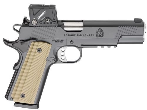 SPRINGFIELD 1911 OPERATOR AOS - 45ACP 5" 8RD BLACK W/COA OPTIC by Springfield Armory