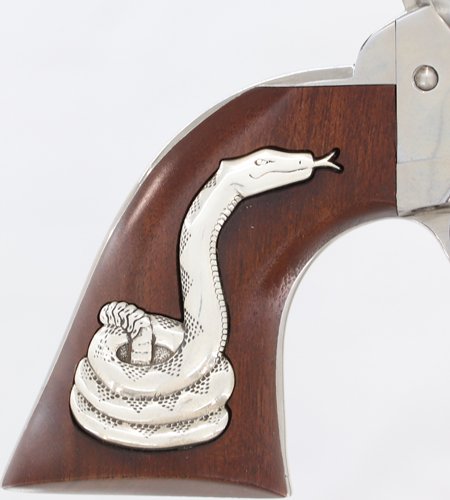 CIMARRON MAN W/NO NAME 45LC - FRONTIER 4.75" SILVER SNAKE by Cimarron Firearms