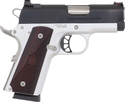 SPRINGFIELD 1911 RONIN 9MM 3" - 9RD SS/BLUED WOOD GRIPS by Springfield Armory