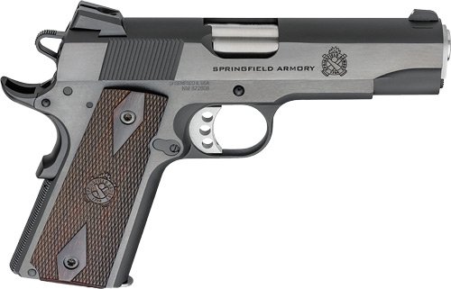SPRINGFIELD 1911 GARRISON - 9MM 4.25" 9RD BLUED WALNUT by Springfield Armory