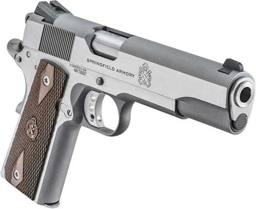 SPRINGFIELD 1911 GARRISON - 9MM 5" 9RD STAINLESS WALNUT by Springfield Armory