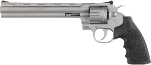 COLT PYTHON 357MAG 8" 6RD - MATTE STAINLESS HOGUE GRIPS