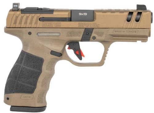 SAR USA SAR9C 9MM COMPACT GEN3 - 4" 2-10RD BRONZE by SAR Arms