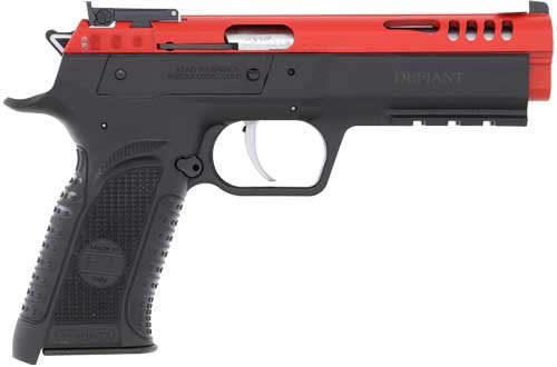 TANFOGLIO FORCE 22LR 4.4" - POLY FRAME RED STEEL SLIDE by Italian Firearms Group