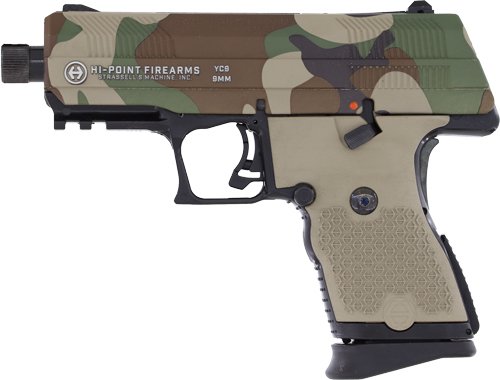 HI-POINT PISTOL YC9 9MM 10RD - 3.93" M81 US WOODLAND CAMO by Hi Point Firearms