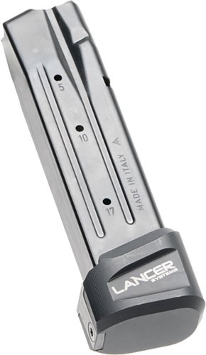 LANCER EXTENDED BASEPAD PLUS - 5RDS BLACK FOR SIG P320 by Lancer Systems